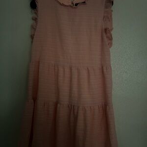 Chetta B Light Pink Tiered Kids Dress